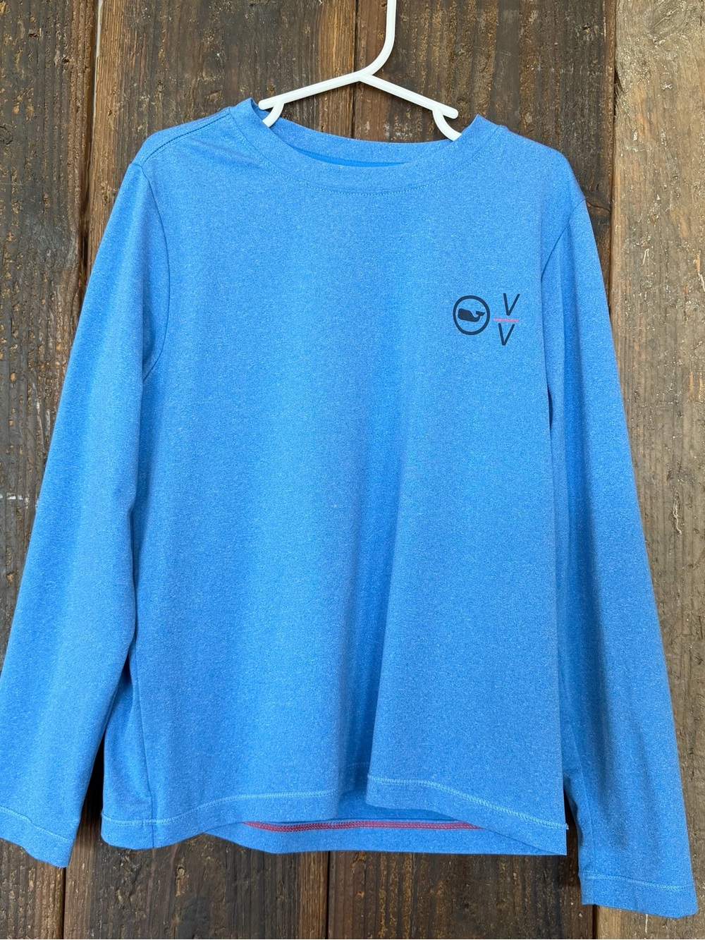 Vineyard Vines Kids Blue Long-Sleeve Performance Tee
